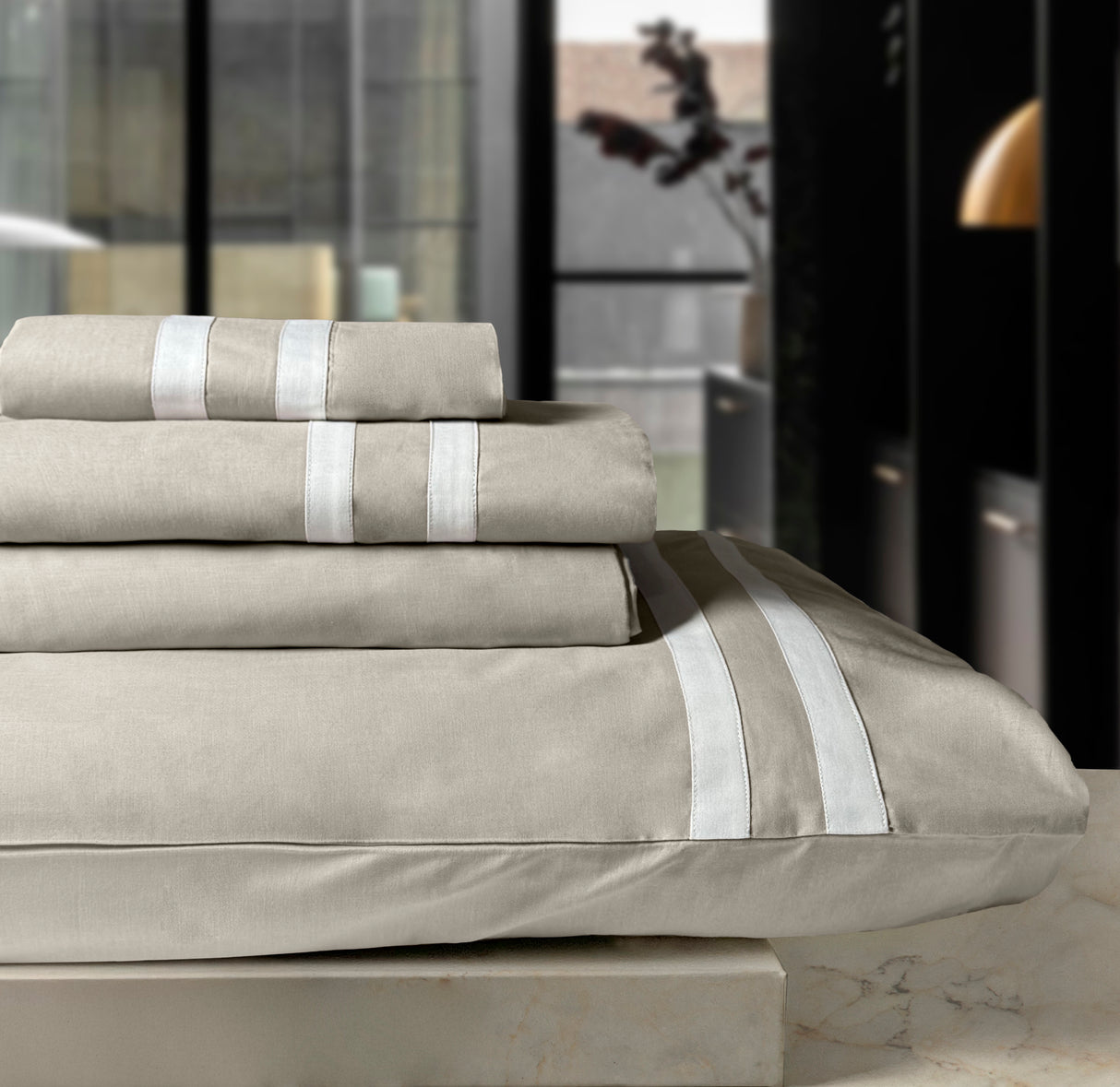 Completo Lenzuola in Puro Cotone - Bretagne