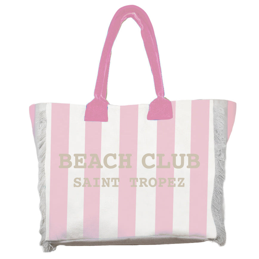 Borsa Mare o Trousse in Spugna di Cotone Rigato - Beach Club