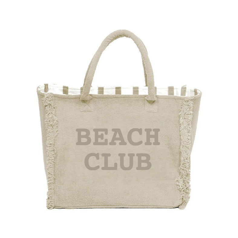 Borsa Mare o Trousse in Spugna di Cotone Tinta Unita - Beach Club