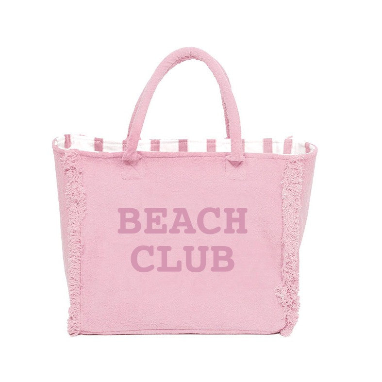 Borsa Mare o Trousse in Spugna di Cotone Tinta Unita - Beach Club