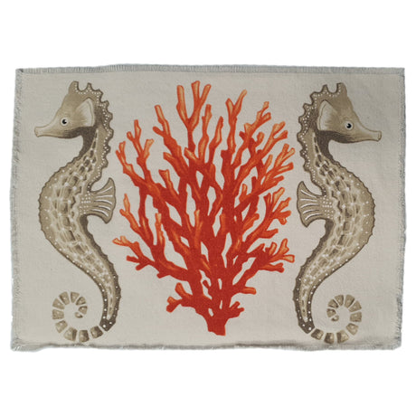 Americano in Puro Cotone Fantasia Corallo - Santorin