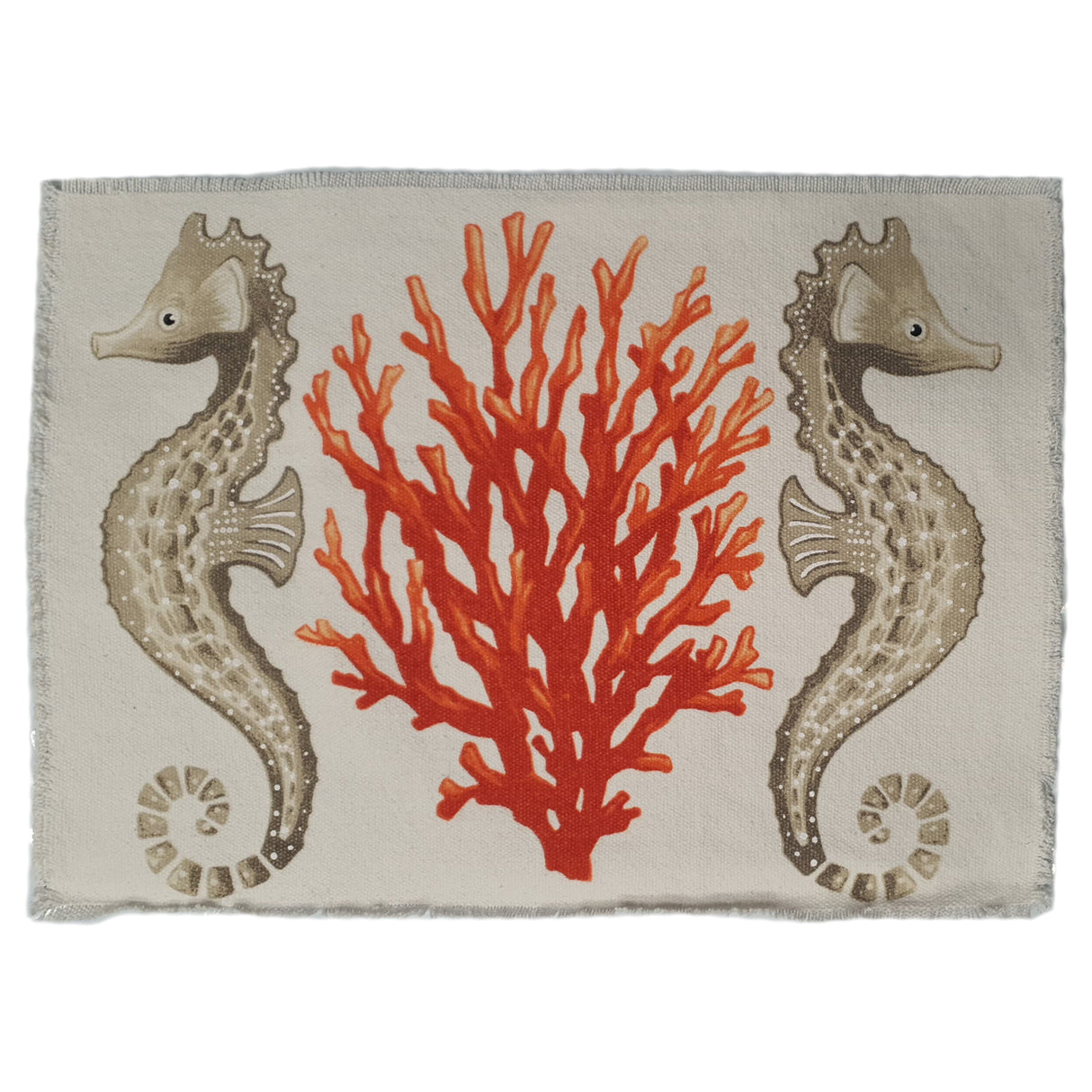 Americano in Puro Cotone Fantasia Corallo - Santorin