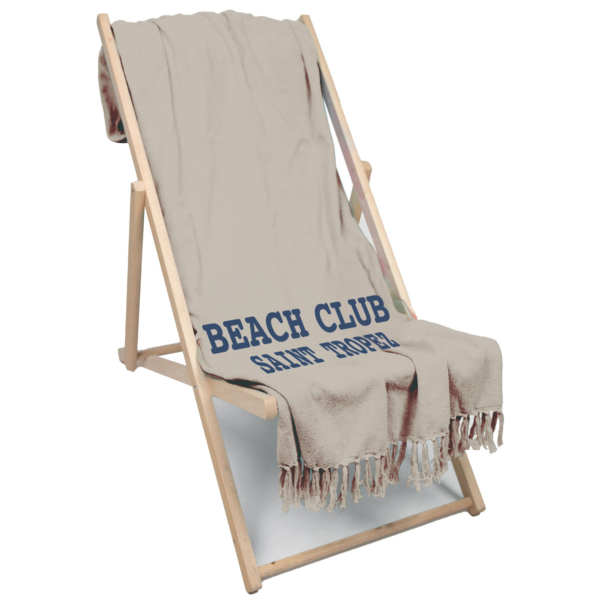 Telo Mare in Spugna di Cotone Tinta Unita - Beach Club