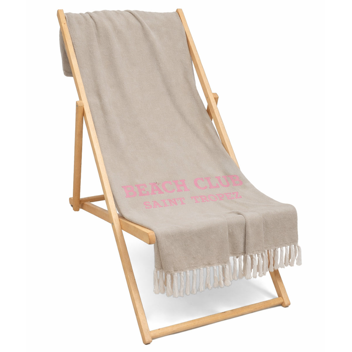 Telo Mare in Spugna di Cotone Tinta Unita - Beach Club