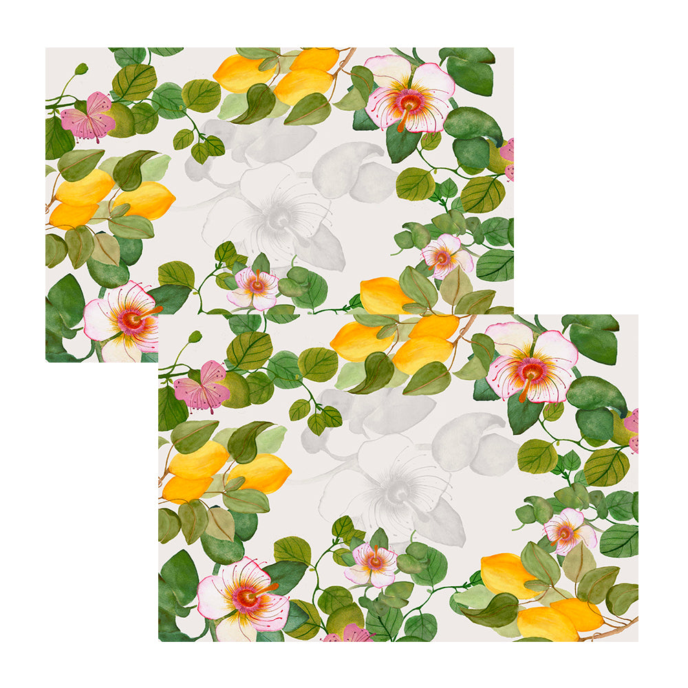 Set 2 Americani in Puro Cotone - Essenza Mediterranea