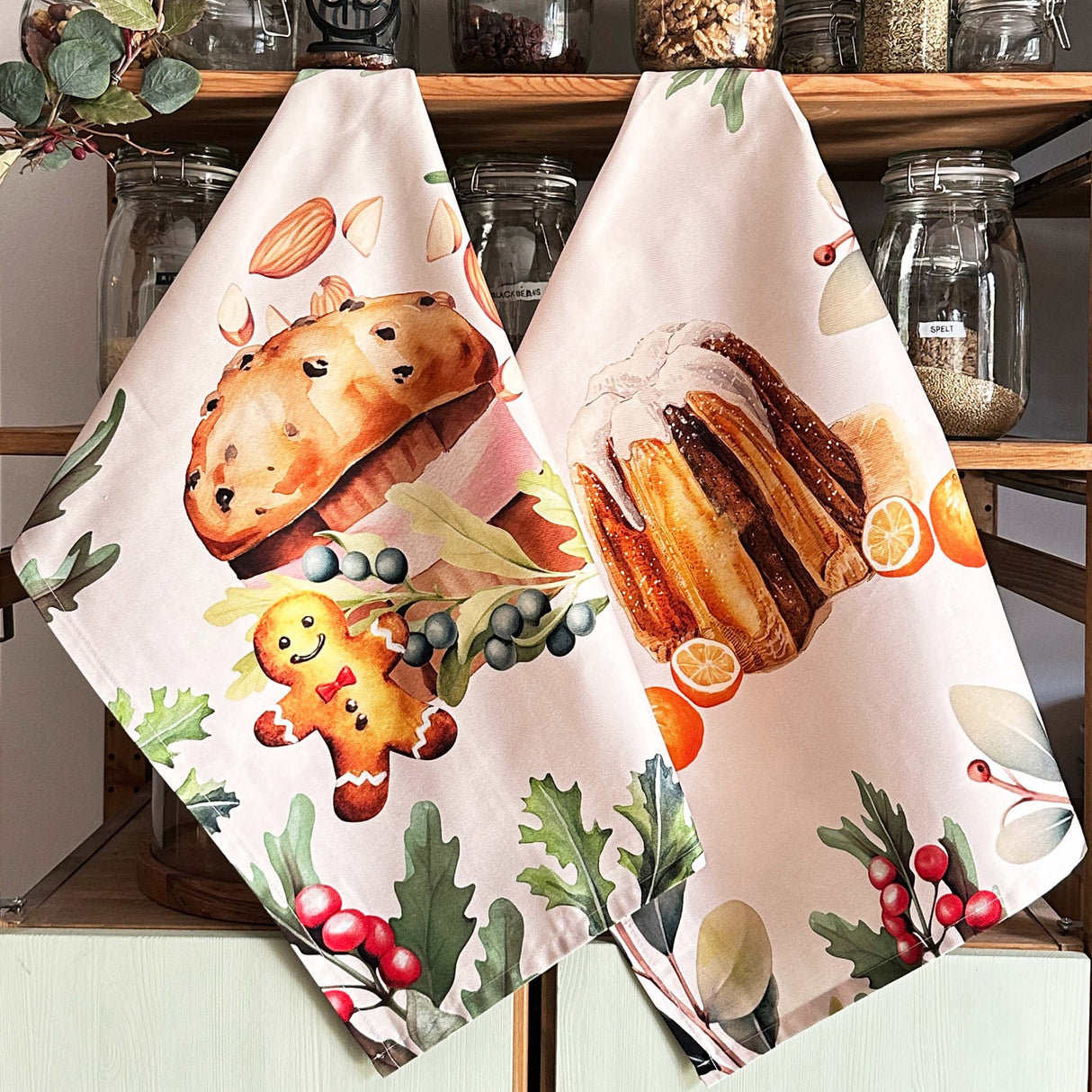 Set 2 Canovacci in Puro Cotone - Tavola Italiana