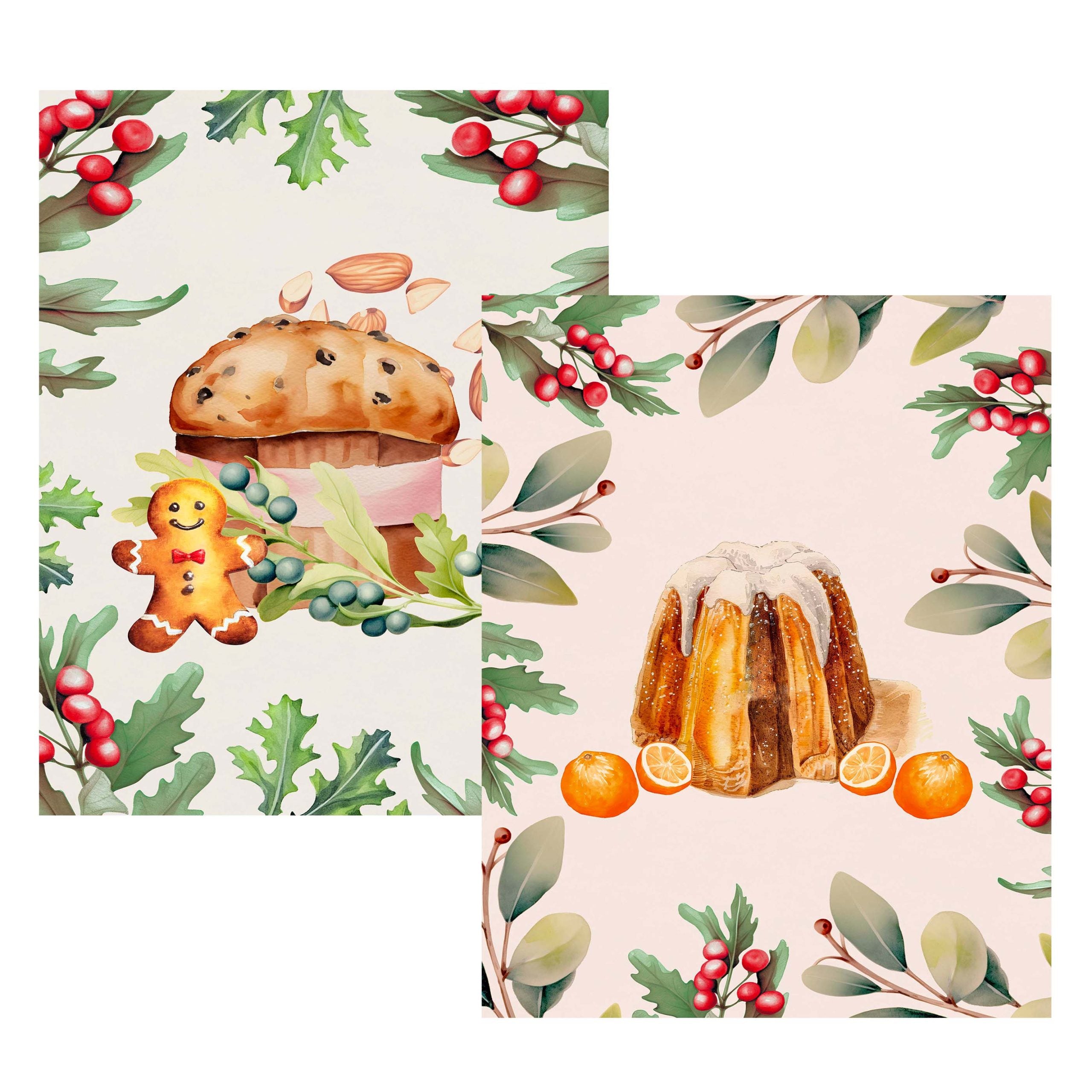 Set 2 Canovacci in Puro Cotone - Tavola Italiana