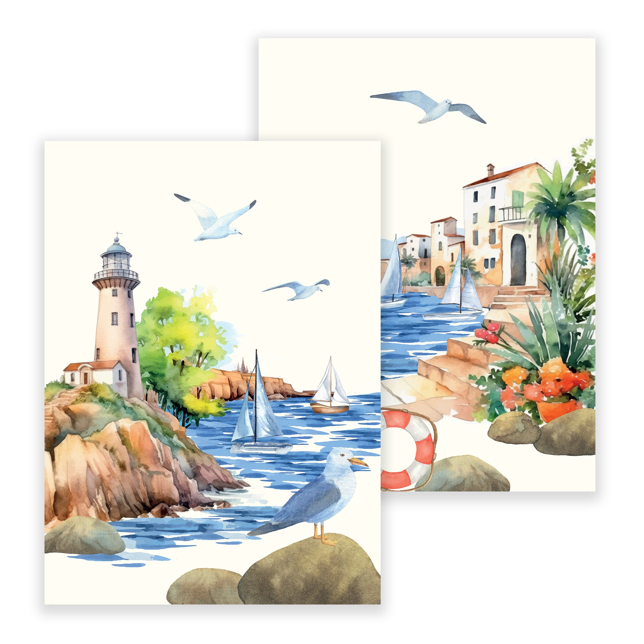 Set 2 Canovacci in Puro Cotone - Borgo Marino