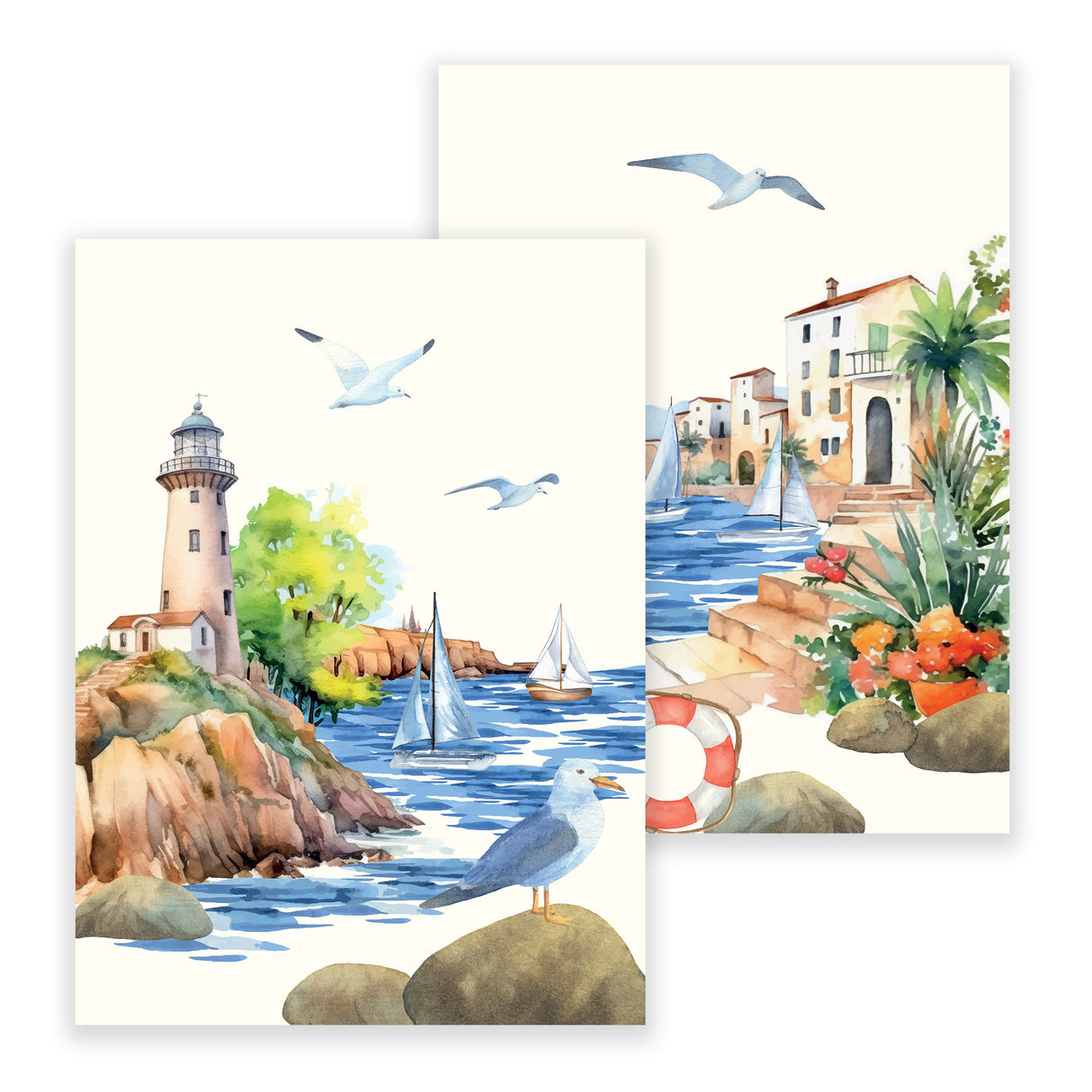 Set 2 Canovacci in Puro Cotone - Borgo Marino