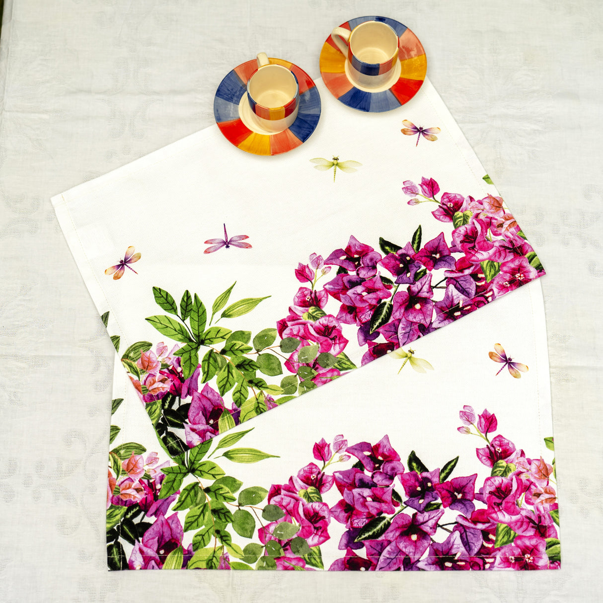 Set 2 Americani in Puro Cotone - Bougainvillae