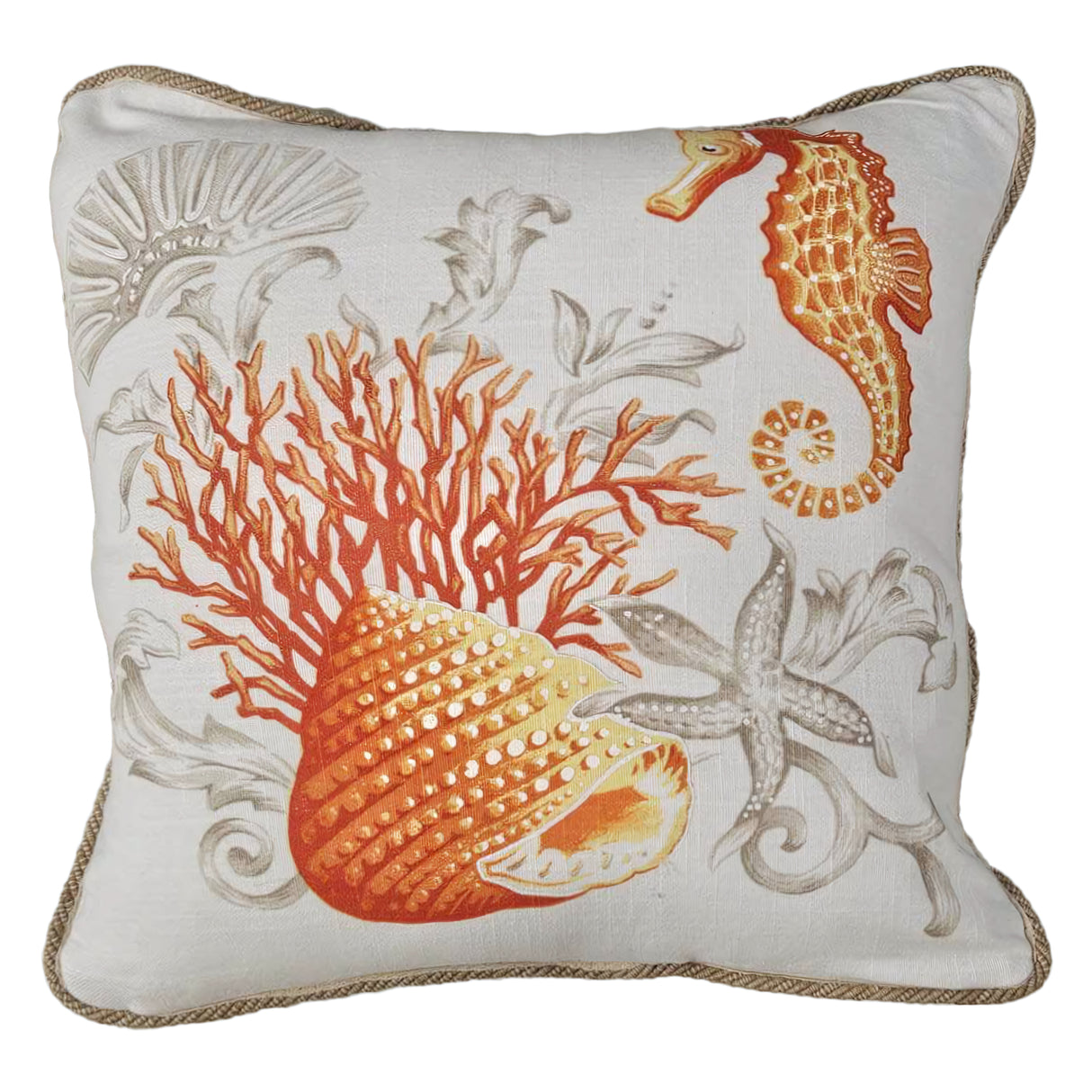 Copricuscino in Velluto Fantasia Marina - Sidney