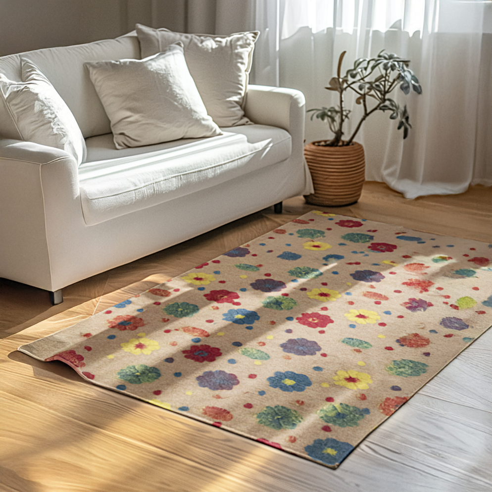 Tappeto Arredo in Lana Soffiata - Spring