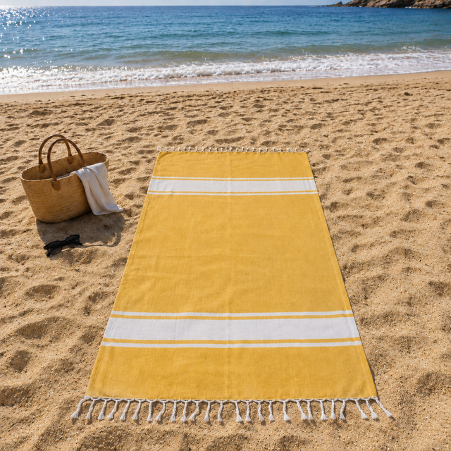 Telo Mare in Fouta di Puro Cotone - Amalfi