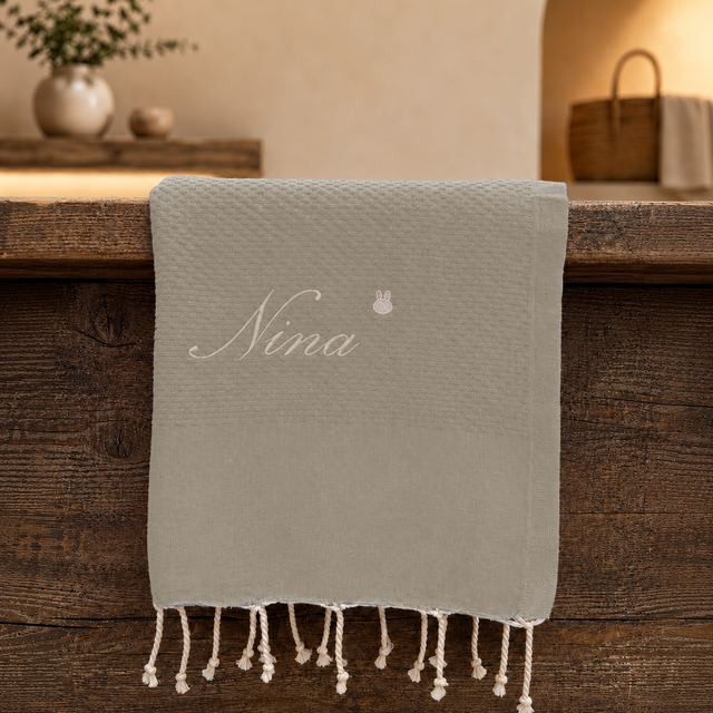 Telo Mare in Fouta di Puro Cotone Tinta Unita - Hammam