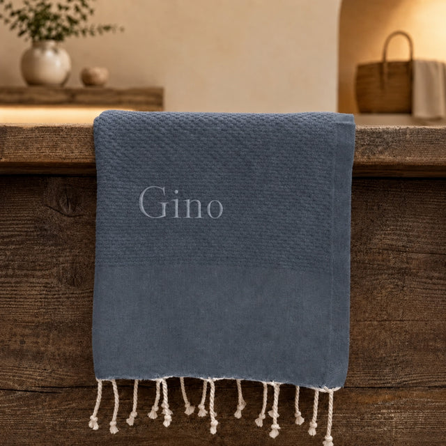 Telo Mare in Fouta di Puro Cotone Tinta Unita - Hammam