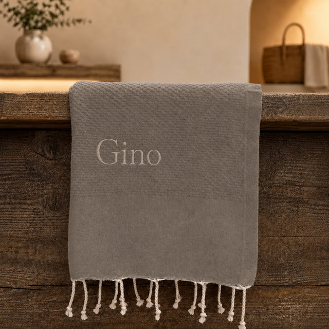 Telo Mare in Fouta di Puro Cotone Tinta Unita - Hammam
