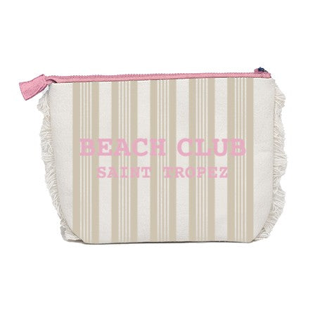 Borsa Mare o Trousse in Spugna di Cotone Rigato - Beach Club