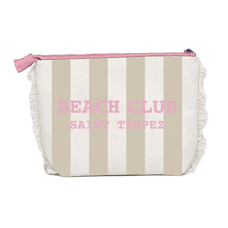 Borsa Mare o Trousse in Spugna di Cotone Rigato - Beach Club