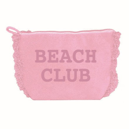 Borsa Mare o Trousse in Spugna di Cotone Tinta Unita - Beach Club