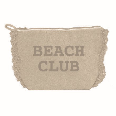 Borsa Mare o Trousse in Spugna di Cotone Tinta Unita - Beach Club