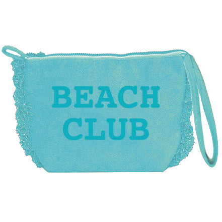 Borsa Mare o Trousse in Spugna di Cotone Tinta Unita - Beach Club