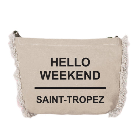 Borsa Mare o Trusse in Puro Cotone Tinta Unita - Hello Weekend