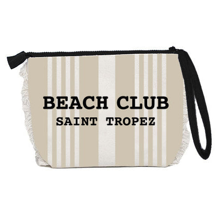 Borsa Mare o Trousse in Spugna di Cotone Rigato - Beach Club