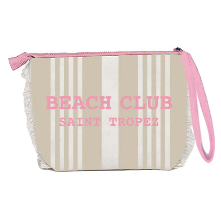 Borsa Mare o Trousse in Spugna di Cotone Rigato - Beach Club