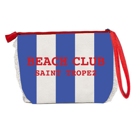 Borsa Mare o Trousse in Spugna di Cotone Rigato - Beach Club