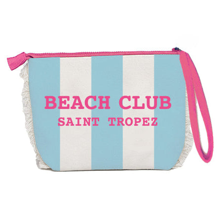 Borsa Mare o Trousse in Spugna di Cotone Rigato - Beach Club