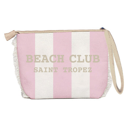 Borsa Mare o Trousse in Spugna di Cotone Rigato - Beach Club