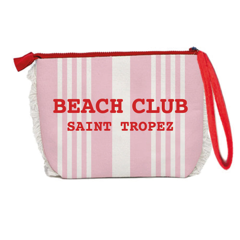 Borsa Mare o Trousse in Spugna di Cotone Rigato - Beach Club