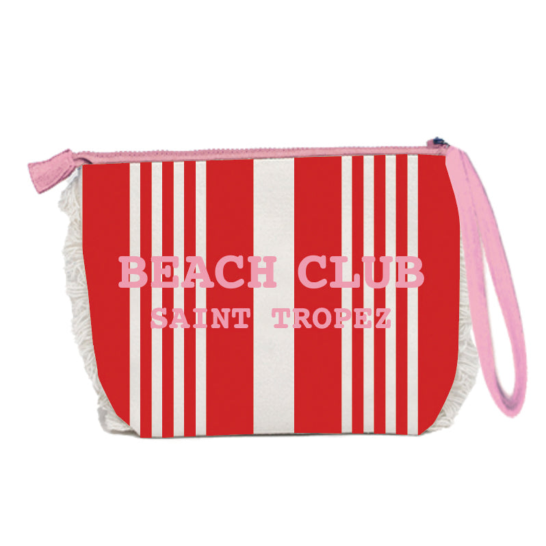 Borsa Mare o Trousse in Spugna di Cotone Rigato - Beach Club