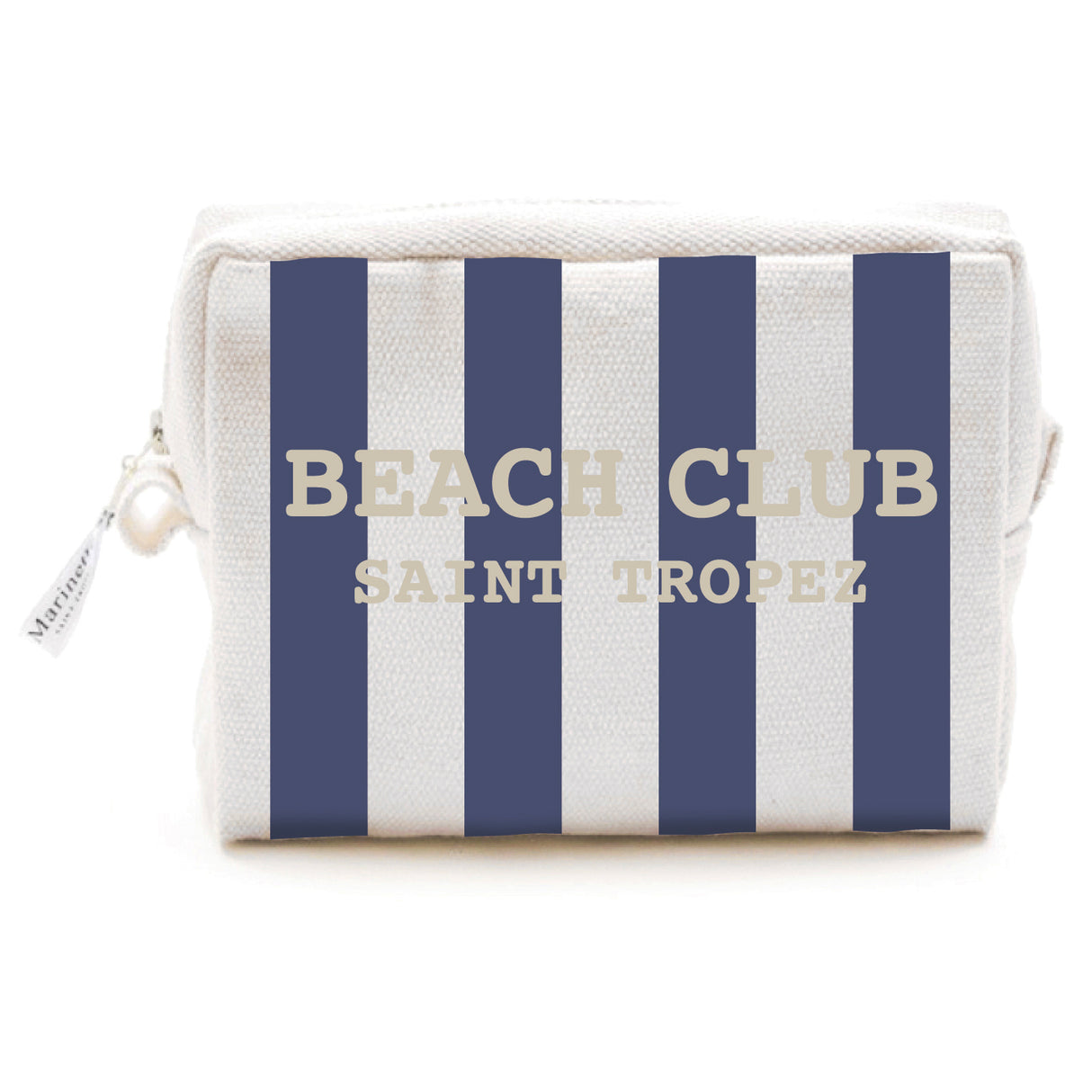 Trousse in Cotone con Scritta Ricamata - Beach Club