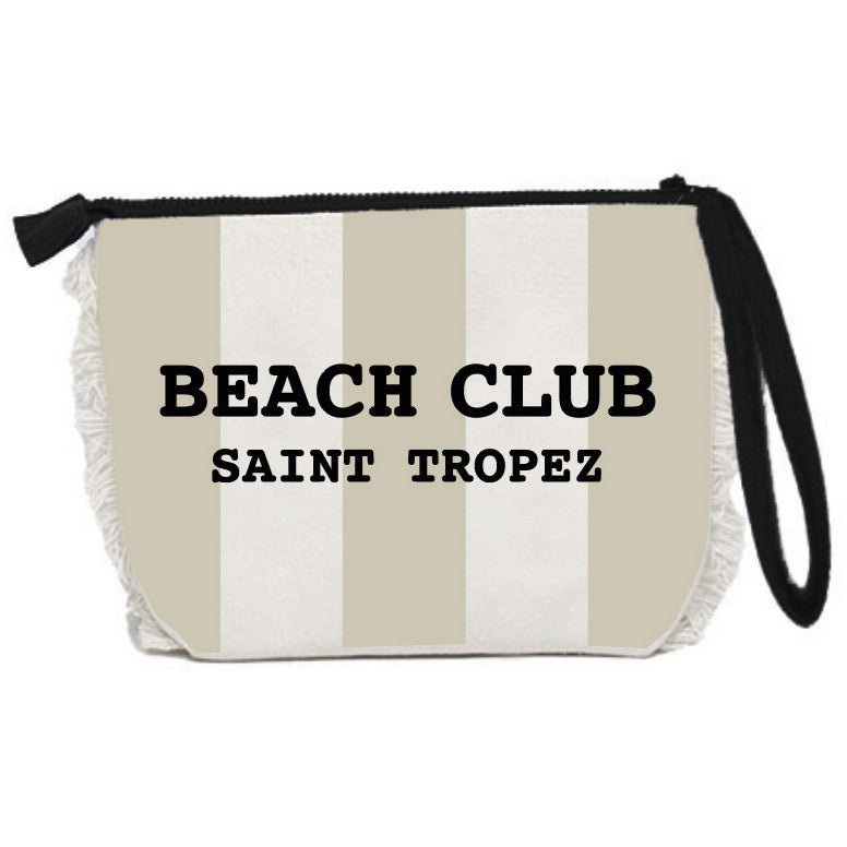 Borsa Mare o Trousse in Spugna di Cotone Rigato - Beach Club