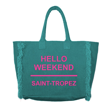 Borsa Mare o Trusse in Puro Cotone Tinta Unita - Hello Weekend