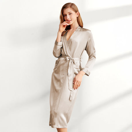 Vestaglia Lunga in Seta - Polo