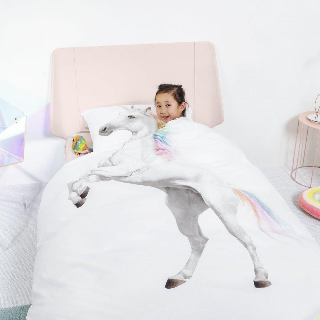 Snurk Parure Copripiumino in Puro Cotone - Unicorno