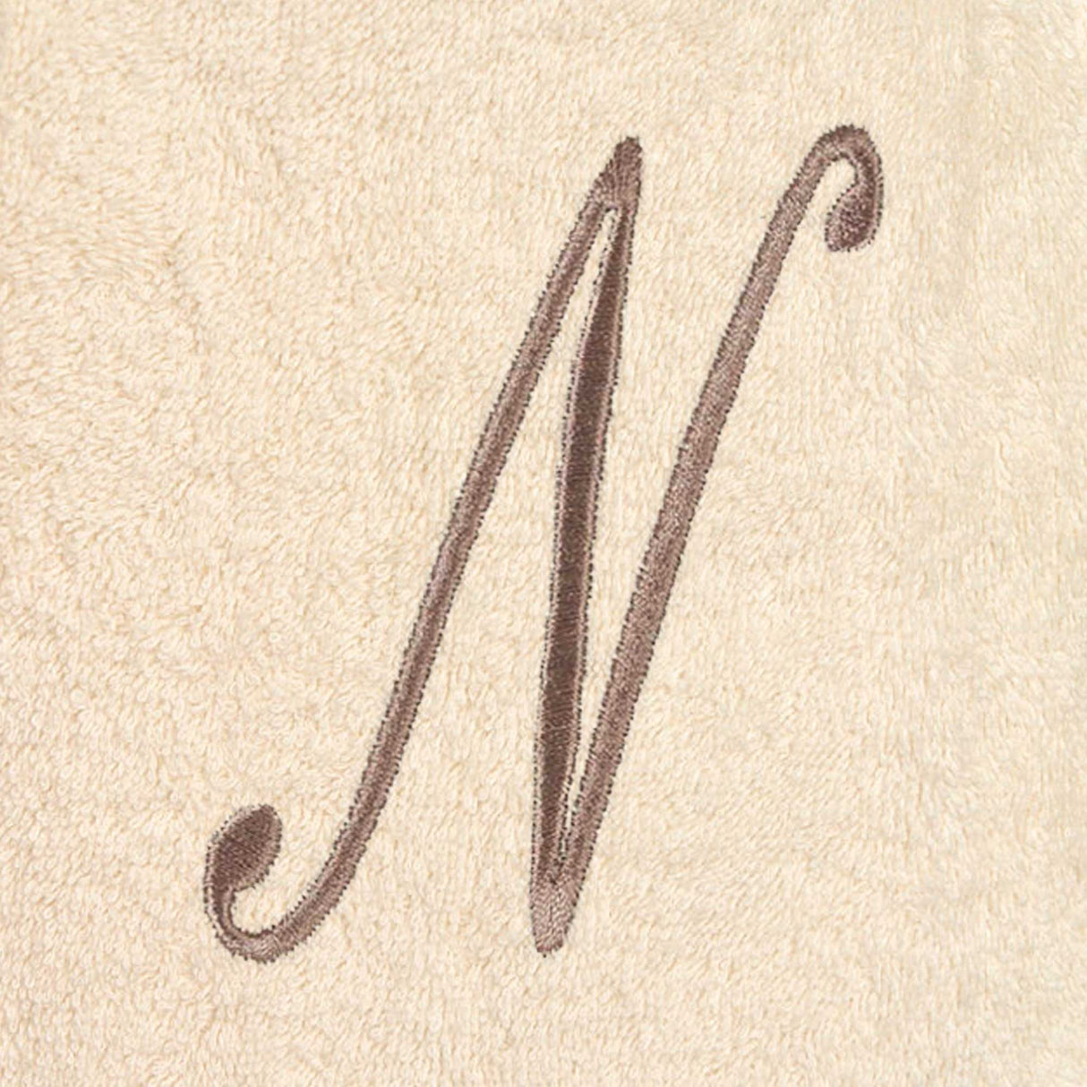 Accappatoio Scialle in Spugna Con Cifre e Balza Lino - Santiago Coppia di spugna Lisola N Small