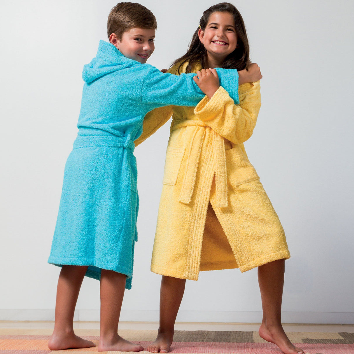 Accappatoio con Cappuccio da Bambino in Spugna di Cotone - Pure Accappatoio Lasa Home