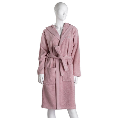 Accappatoio con Cappuccio in Spugna di Cotone - Blumarine Accappatoio Blumarine Small Rosa
