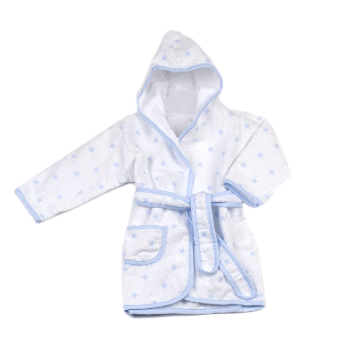 Accappatoio con Cappuccio da Bambino in Spugna di Cotone - Stellina Accappatoio Lisola Baby