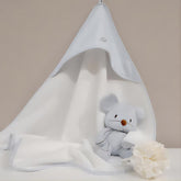 Accappatoio con Cappuccio Triangolo in Spugna di Cotone rigato - Marina Accappatoio Blumarine Baby