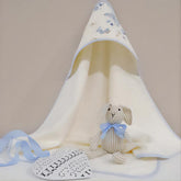 Accappatoio con Cappuccio Triangolo in Spugna di Cotone Stampato - Ariella triangolo Blumarine Baby