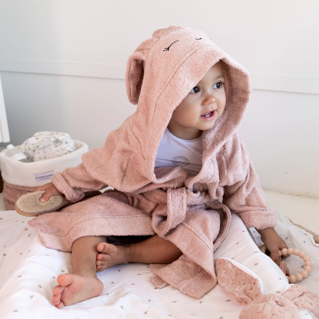 Accappatoio da Bagno Bambino in Spugna di Bambù Organico - Terry Accappatoio Bimbo Bamboom