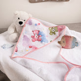 Accappatoio da Neonato in Spugna di Puro Cotone - Cherry Accappatoio Bimbo Lisola Baby
