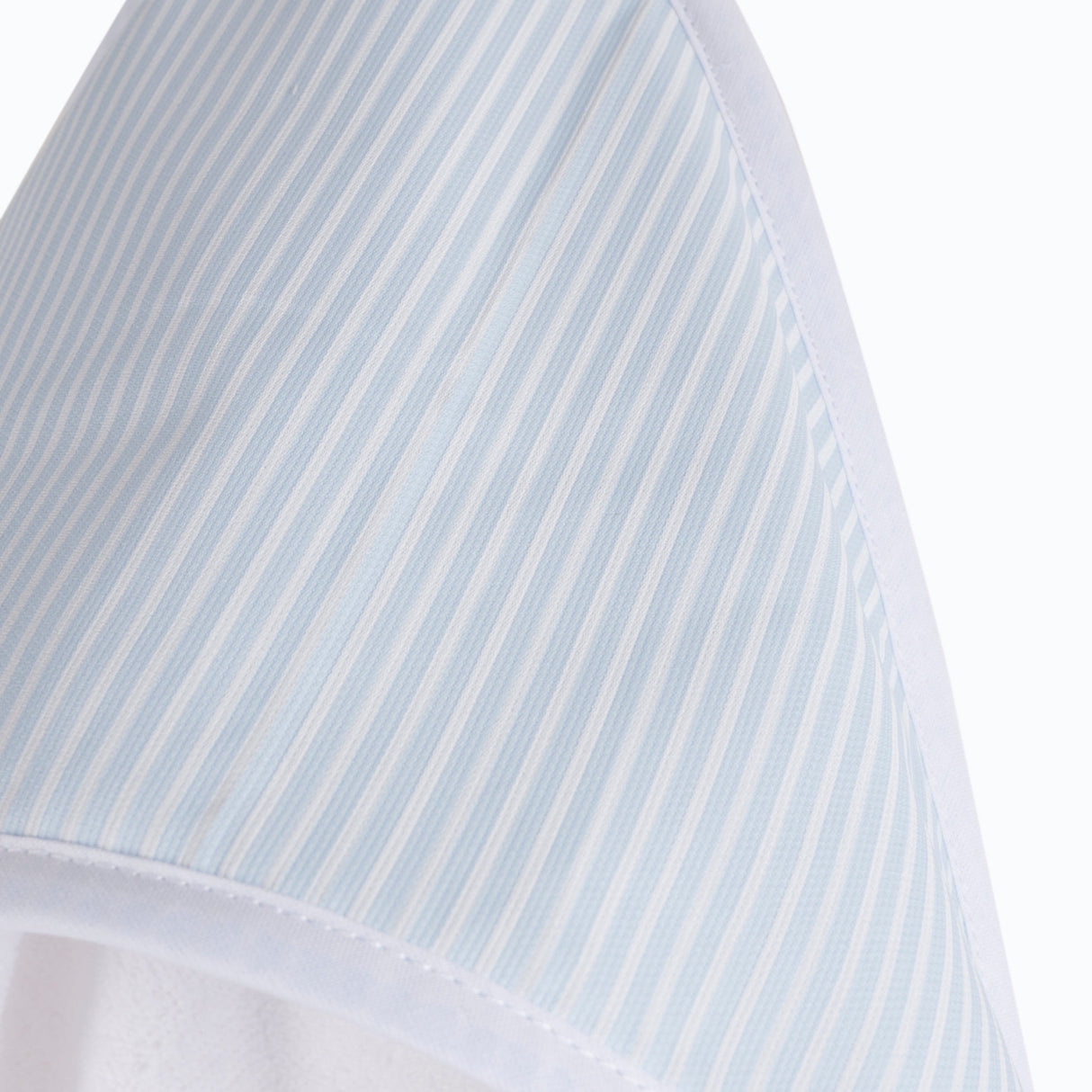 Accappatoio da Neonato in Spugna fibra di Bambù con Inserto in Piquet Rigato - Sona Accappatoio Bimbo Lisola Baby