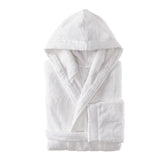 Accappatoio in Spugna con Balza in Lino StoneWashed - Loira Accappatoio Lisola Bianco Small