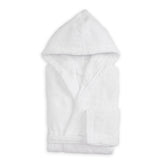 Accappatoio in Spugna con Cappuccio - Perla Accappatoio Lisola Small Bianco