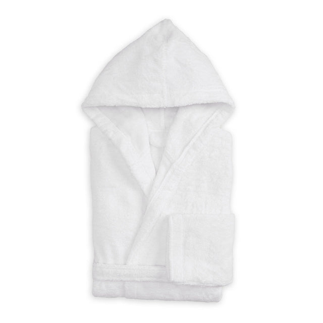 Accappatoio in Spugna con Cappuccio - Perla Accappatoio Lisola Small Bianco